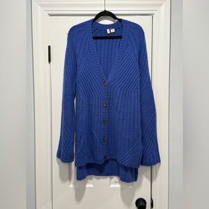 Anthropologie 'Moth' Oversized Blue Cardigan Sweater - Medium - NWOT